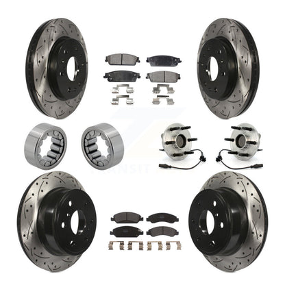 Kit de patins de rotor de frein, roulement de moyeu avant et arrière (10 pièces) pour Chevrolet GMC X