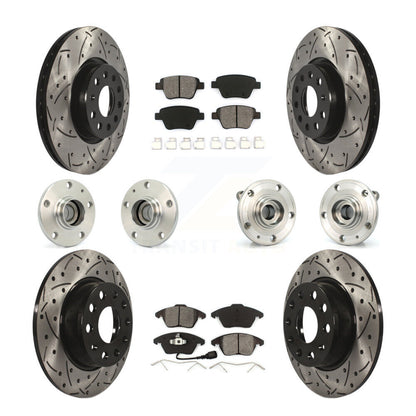 Kit de plaquettes de Rotor de frein, roulement de moyeu avant et arrière (10 pièces) pour Volkswagen Beetle GT