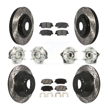 Kit de plaquettes de rotor de frein, roulement de moyeu avant et arrière (10 pièces) pour Kia Sorento FW 14-15