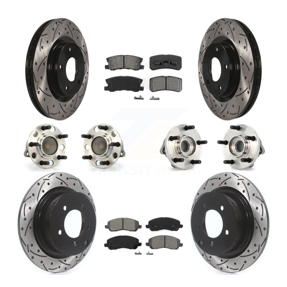 Kit de plaquettes de rotor de frein, roulement de moyeu avant et arrière (10 pièces) pour Chrysler Sebring 20