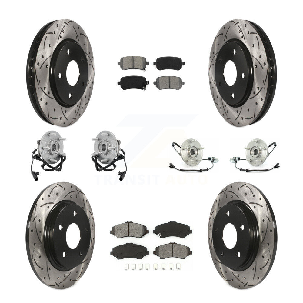 Kit de plaquettes de Rotor de frein, manteau de roulement avant et arrière (10 pièces) pour remorquage Dodge Grand Caravan