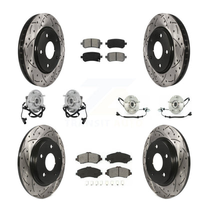 Kit de plaquettes de Rotor de frein, manteau de roulement avant et arrière (10 pièces) pour remorquage Dodge Grand Caravan