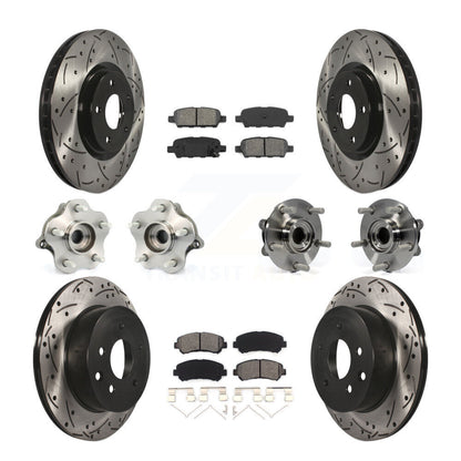 Kit de plaquettes de rotor de frein, roulement de moyeu avant et arrière (10 pièces), pour Nissan Juke To 04 1