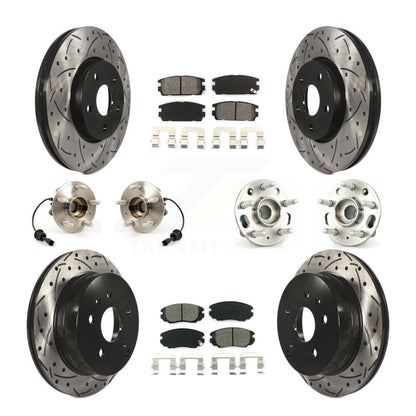 Kit de plaquettes de Rotor de frein, roulement de moyeu avant et arrière (10 pièces) pour Chevrolet Equinox GM