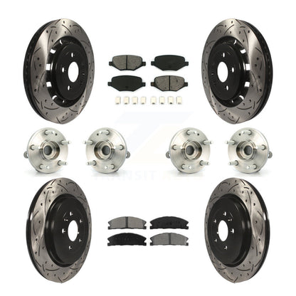 Kit de plaquettes de rotor de frein, roulement de moyeu avant et arrière (10 pièces) pour Ford Explorer Polic