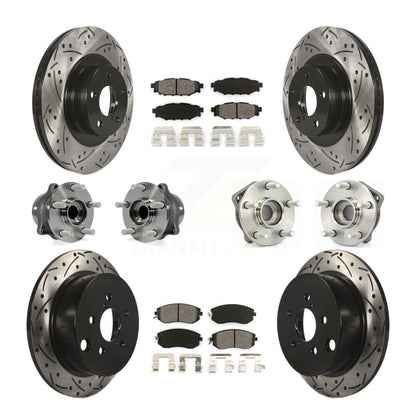 Kit de rotors et plaquettes de frein à roulement avant et arrière (10 pièces) pour Subaru XV Crosstre
