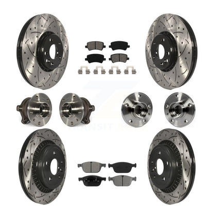 Kit de plaquettes de rotor de frein, roulement de moyeu avant et arrière (10 pièces) pour Volvo XC60 AW 10-15