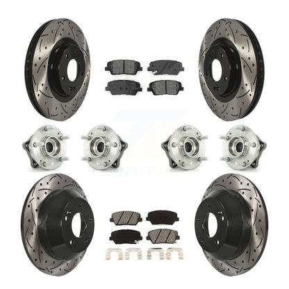 Kit de plaquettes de rotor de frein, roulement de moyeu avant et arrière (10 pièces) pour Kia Sorento AW 14-15