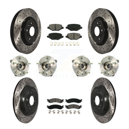 Kit de plaquettes de rotor de frein, roulement de moyeu avant et arrière (10 pièces) pour Ford Taurus SH 10-12