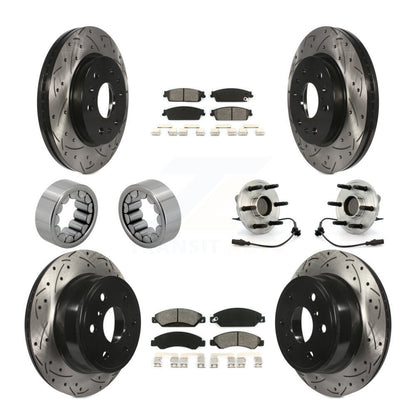 Kit de patins de rotor de frein, roulement de moyeu avant et arrière (10 pièces) pour Chevrolet GMC X