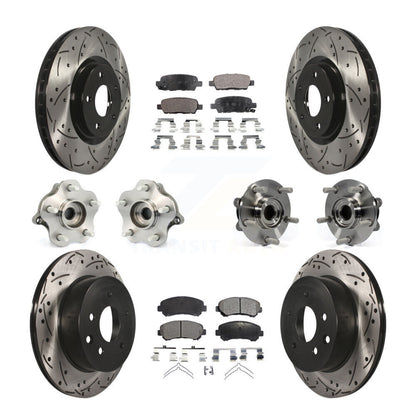 Kit de plaquettes de rotor de frein, roulement de moyeu avant et arrière (10 pièces), pour Nissan Juke To 04 1