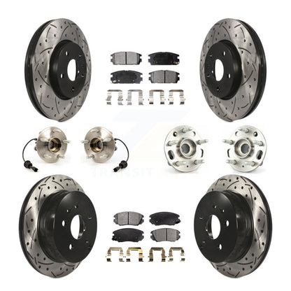 Kit de plaquettes de Rotor de frein, roulement de moyeu avant et arrière (10 pièces) pour Chevrolet Equinox GM
