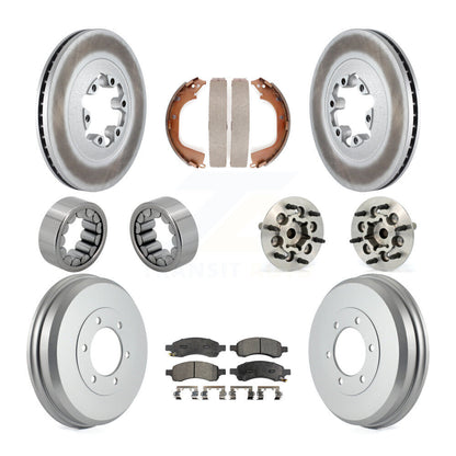 Kit de chaussures de plaquettes de Rotor de frein enduites de roulement de moyeu avant et arrière (10 pièces) pour Chevrolet GM