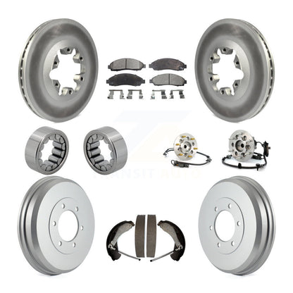 Kit de chaussures de plaquettes de Rotor de frein enduites de roulement de moyeu avant et arrière (10 pièces) pour Chevrolet GM