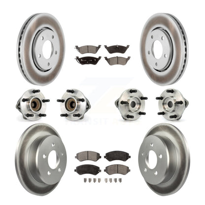 Kit de plaquettes de Rotor de frein, roulement de moyeu avant et arrière (10 pièces) pour Dodge Caravan Grand