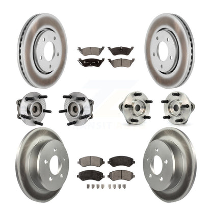 Kit de plaquettes de Rotor de frein, manteau de roulement avant et arrière (10 pièces) pour Dodge Caravan Grand Tow