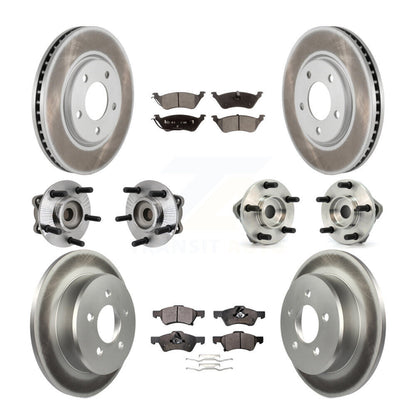 Kit de plaquettes de Rotor de frein, manteau de roulement avant et arrière (10 pièces) pour remorquage Dodge Grand Caravan
