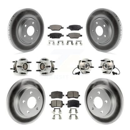 Kit de plaquettes de rotor de frein, roulement de moyeu avant et arrière (10 pièces) pour Chevrolet Malibu HH