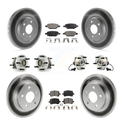 Kit de plaquettes de Rotor de frein revêtues de roulement de moyeu avant et arrière (10 pièces) pour Chevrolet Malibu G