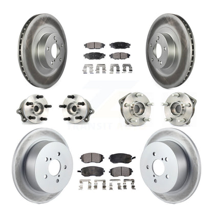 Kit de plaquettes de Rotor de frein, roulement de moyeu avant et arrière (10 pièces) pour Subaru Outback Legac
