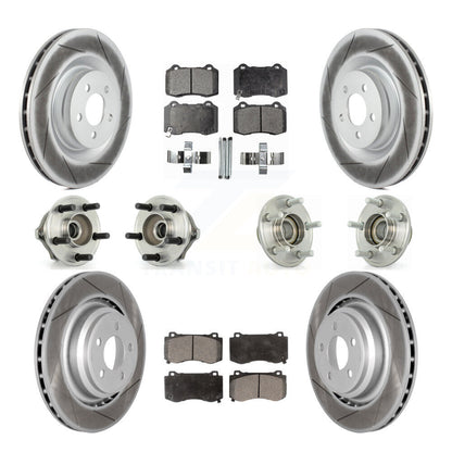 Kit de plaquettes de rotor de frein enduites de roulement de moyeu avant et arrière (10 pièces) pour Chrysler 300 Dodge