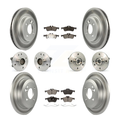 Kit de rotors et plaquettes de frein à disque revêtus de roulement de moyeu avant et arrière (10 pièces) pour Mini Coope