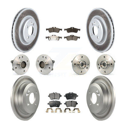 Kit de rotors et plaquettes de frein à disque revêtus de roulement de moyeu avant et arrière (10 pièces) pour Mini Coope