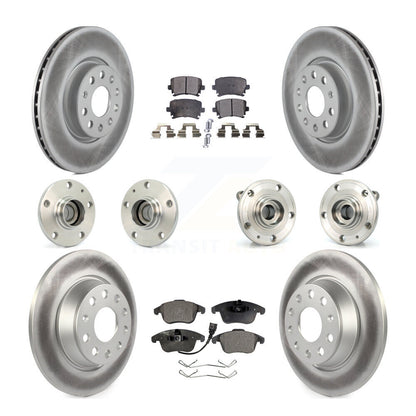 Kit de plaquettes de rotor de frein, roulement de moyeu avant et arrière (10 pièces) pour Volkswagen Tiguan Q