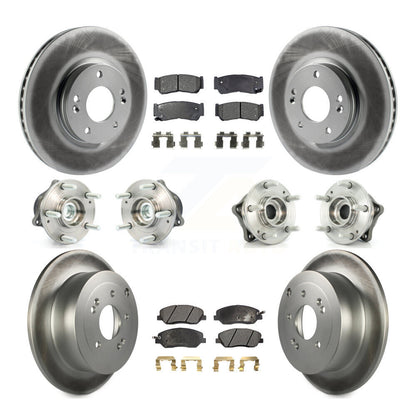 Kit de plaquettes de rotor de frein, roulement de moyeu avant et arrière (10 pièces), pour Hyundai Santa Fe FW