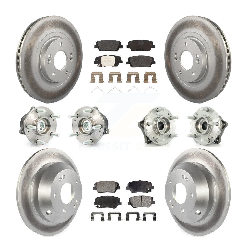 Kit de plaquettes de rotor de frein, roulement de moyeu avant et arrière (10 pièces) pour Kia Sorento FW 14-15
