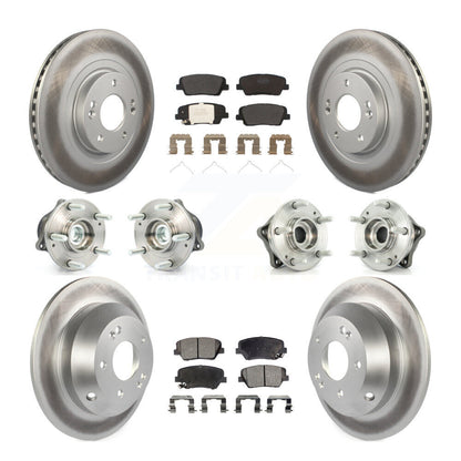 Kit de plaquettes de rotor de frein, roulement de moyeu avant et arrière (10 pièces) pour Kia Sorento FW 14-15