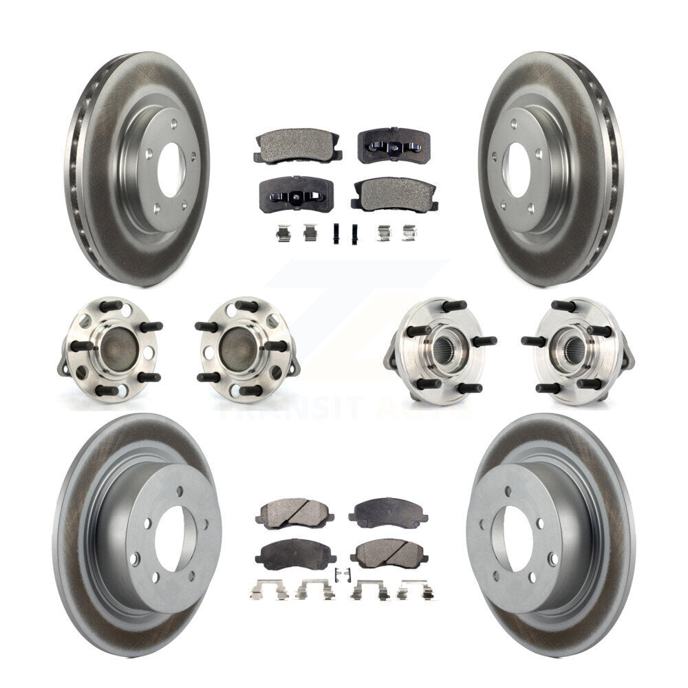 Kit de plaquettes de rotor de frein, roulement de moyeu avant et arrière (10 pièces) pour Chrysler Sebring 20