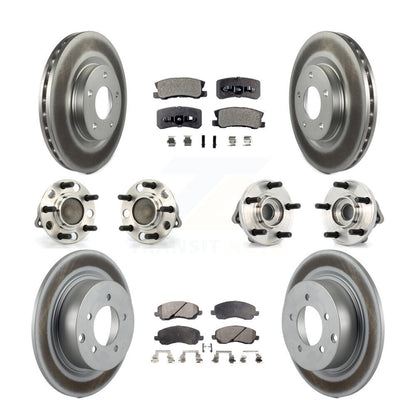 Kit de plaquettes de rotor de frein, roulement de moyeu avant et arrière (10 pièces) pour Chrysler Sebring 20