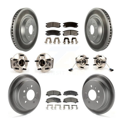 Kit de plaquettes de Rotor de frein, roulement de moyeu avant et arrière (10 pièces) pour Buick LaCrosse Allur