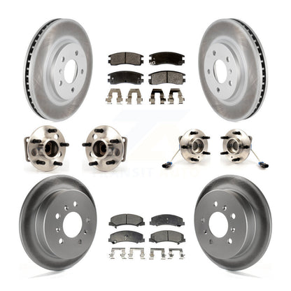 Kit de rotors et plaquettes de frein revêtus de roulement de moyeu avant et arrière (10 pièces) pour Chevrolet Impal
