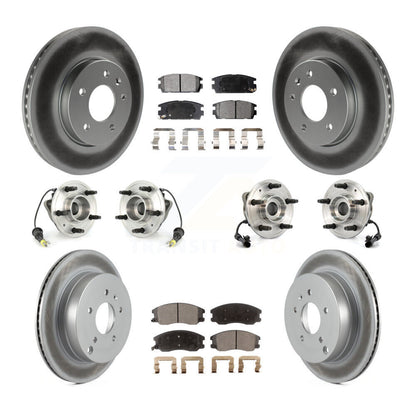 Kit de plaquettes de Rotor de frein, roulement de moyeu avant et arrière (10 pièces) pour Chevrolet Equinox Vu