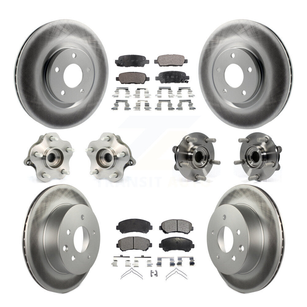 Kit de plaquettes de rotor de frein, roulement de moyeu avant et arrière (10 pièces), pour Nissan Juke To 04 1