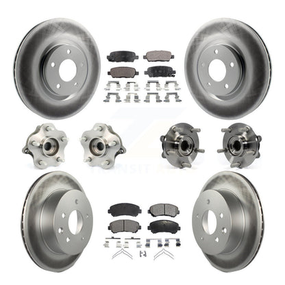 Kit de plaquettes de rotor de frein, roulement de moyeu avant et arrière (10 pièces), pour Nissan Juke To 04 1