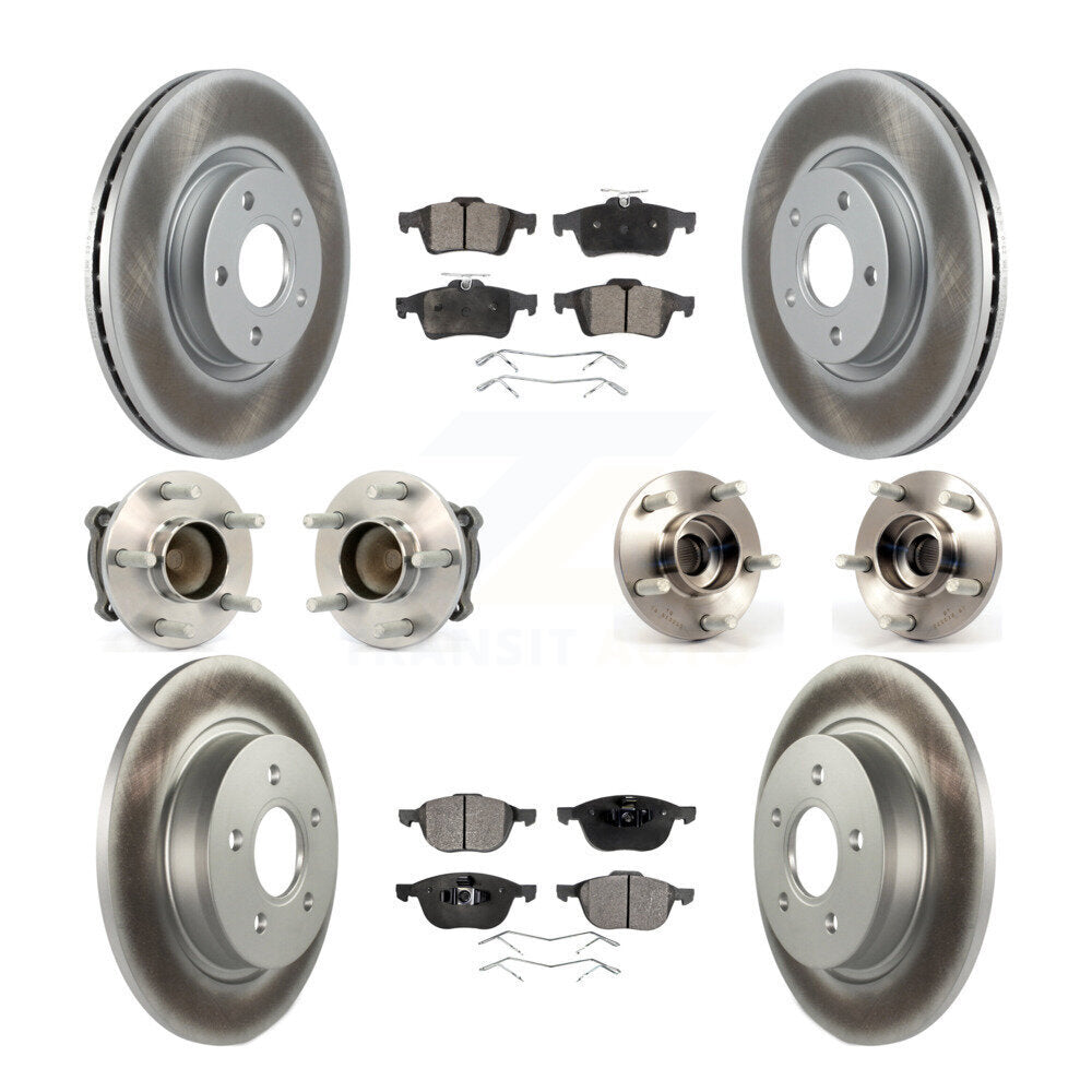Kit de plaquettes de Rotor de frein, roulement de moyeu avant et arrière (10 pièces) pour Volvo S40 C30 V50 C7