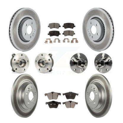 Kit de plaquettes de Rotor de frein revêtues de roulement de moyeu avant et arrière (10 pièces) pour Volvo S60 V60 Cros