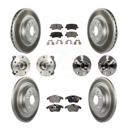 Kit de plaquettes de rotor de frein revêtues de roulement de moyeu avant et arrière (10 pièces) pour Volvo S60 AW 13-14