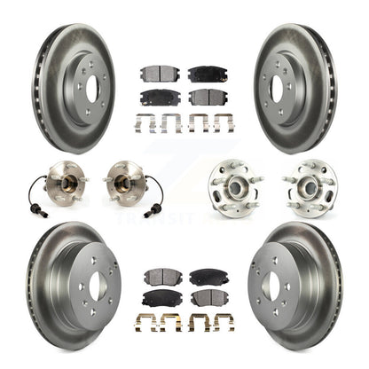 Kit de plaquettes de Rotor de frein, roulement de moyeu avant et arrière (10 pièces) pour Chevrolet Equinox GM