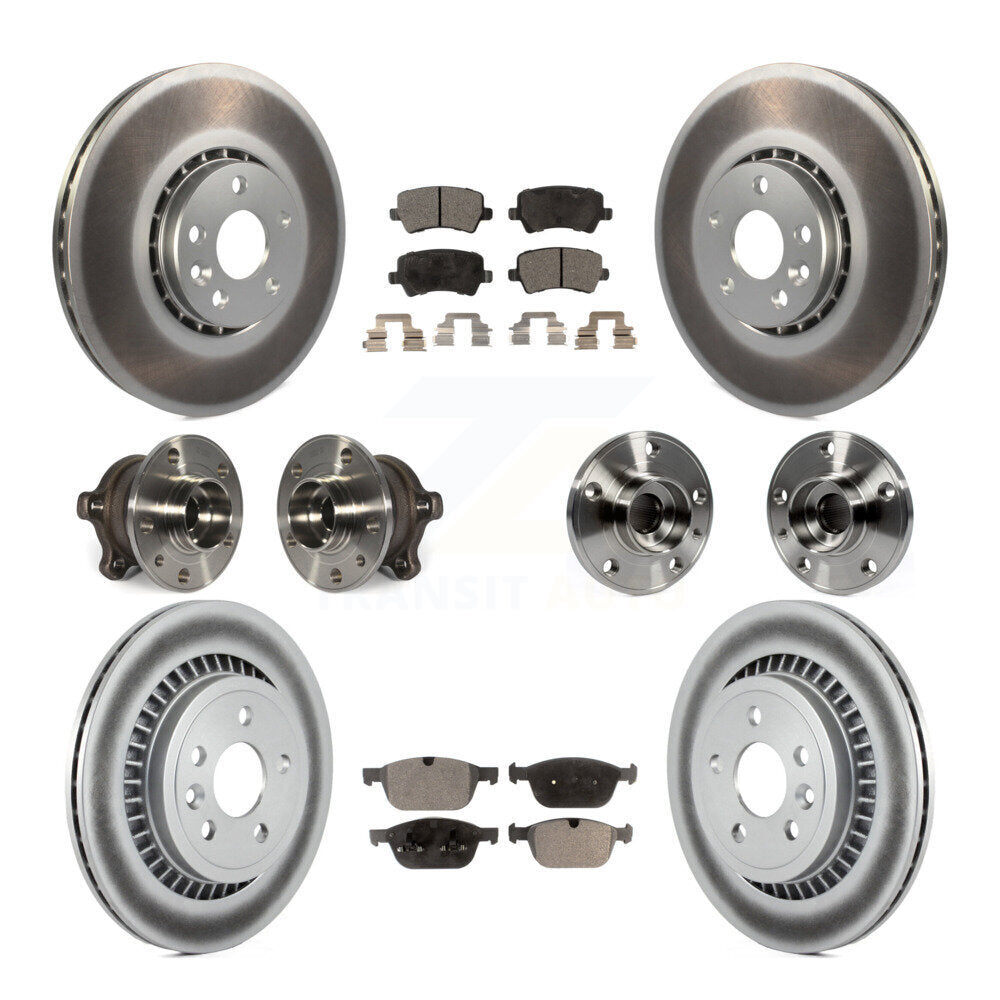 Kit de plaquettes de rotor de frein, roulement de moyeu avant et arrière (10 pièces) pour Volvo XC60 AW 10-15