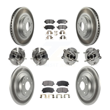 Kit de plaquettes de rotor de frein, roulement de moyeu avant et arrière (10 pièces) pour Mazda CX-5 AW 13-15