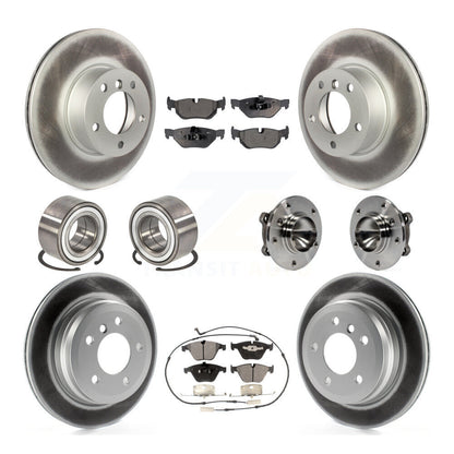 Kit de chaussures de plaquettes de Rotor de frein à disque revêtues de roulement de moyeu avant et arrière (10 pièces) pour BMW 328