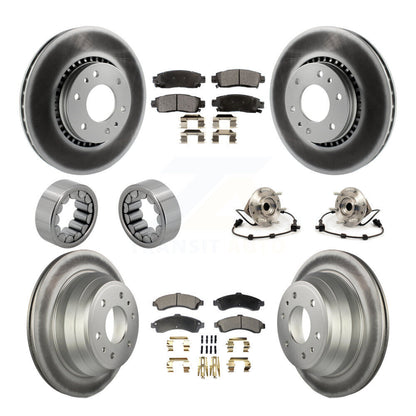 Kit de patins de rotor de frein, roulement de moyeu avant et arrière (10 pièces) pour Chevrolet GMC X