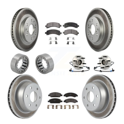 Kit de patins de Rotor de frein enduits de roulement de moyeu avant et arrière (10 pièces) pour Chevrolet 150