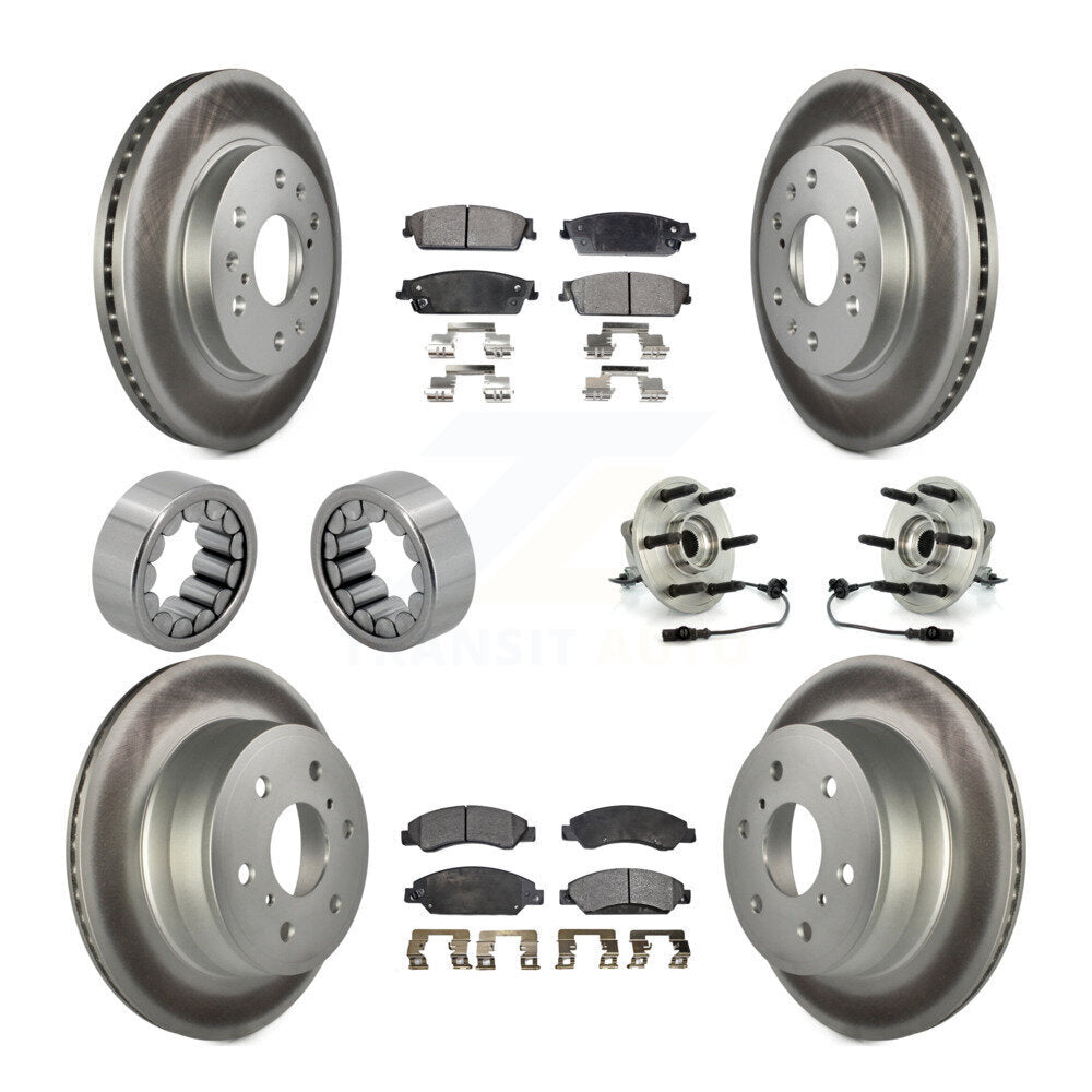 Kit de patins de rotor de frein, roulement de moyeu avant et arrière (10 pièces) pour Chevrolet GMC X
