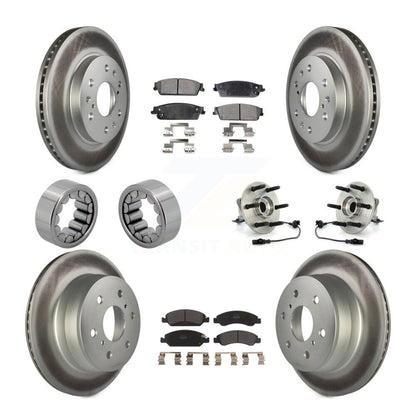 Kit de patins de rotor de frein, roulement de moyeu avant et arrière (10 pièces) pour Chevrolet GMC X