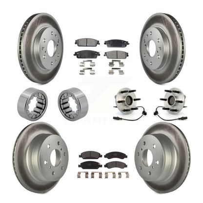 Kit de patins de rotor de frein, roulement de moyeu avant et arrière (10 pièces) pour Chevrolet GMC X